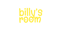 billy's room logo on a black background